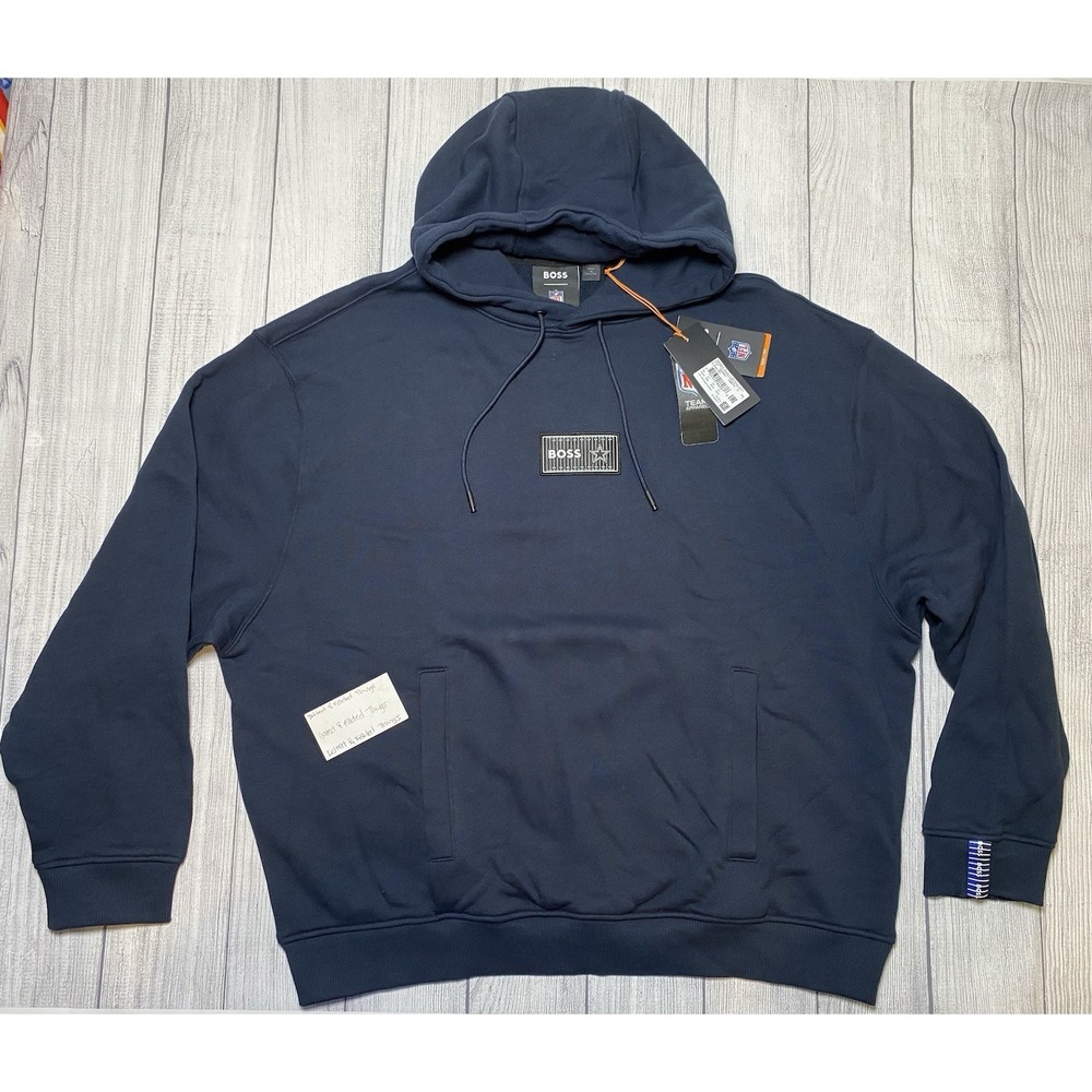 *NWT Men Size 3XL Hugo Boss x NFL Dallas Cowboys Touchdown Navy Pullover Hoodie